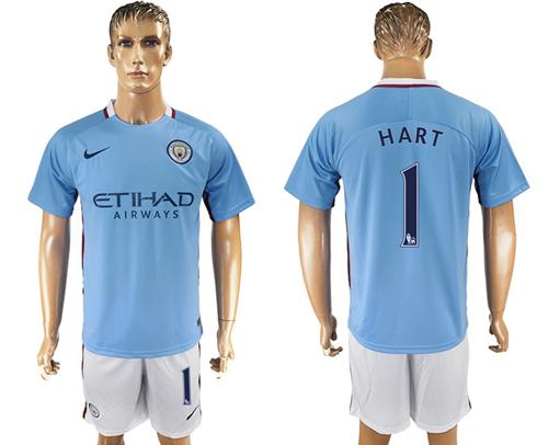Manchester City #1 Hart Home Soccer Club Jersey - Click Image to Close